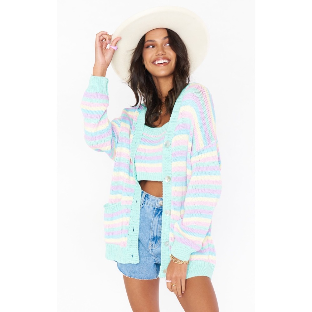 Show Me Your Mumu Nineties Knit Set in Pastel Dream Knit size Medium